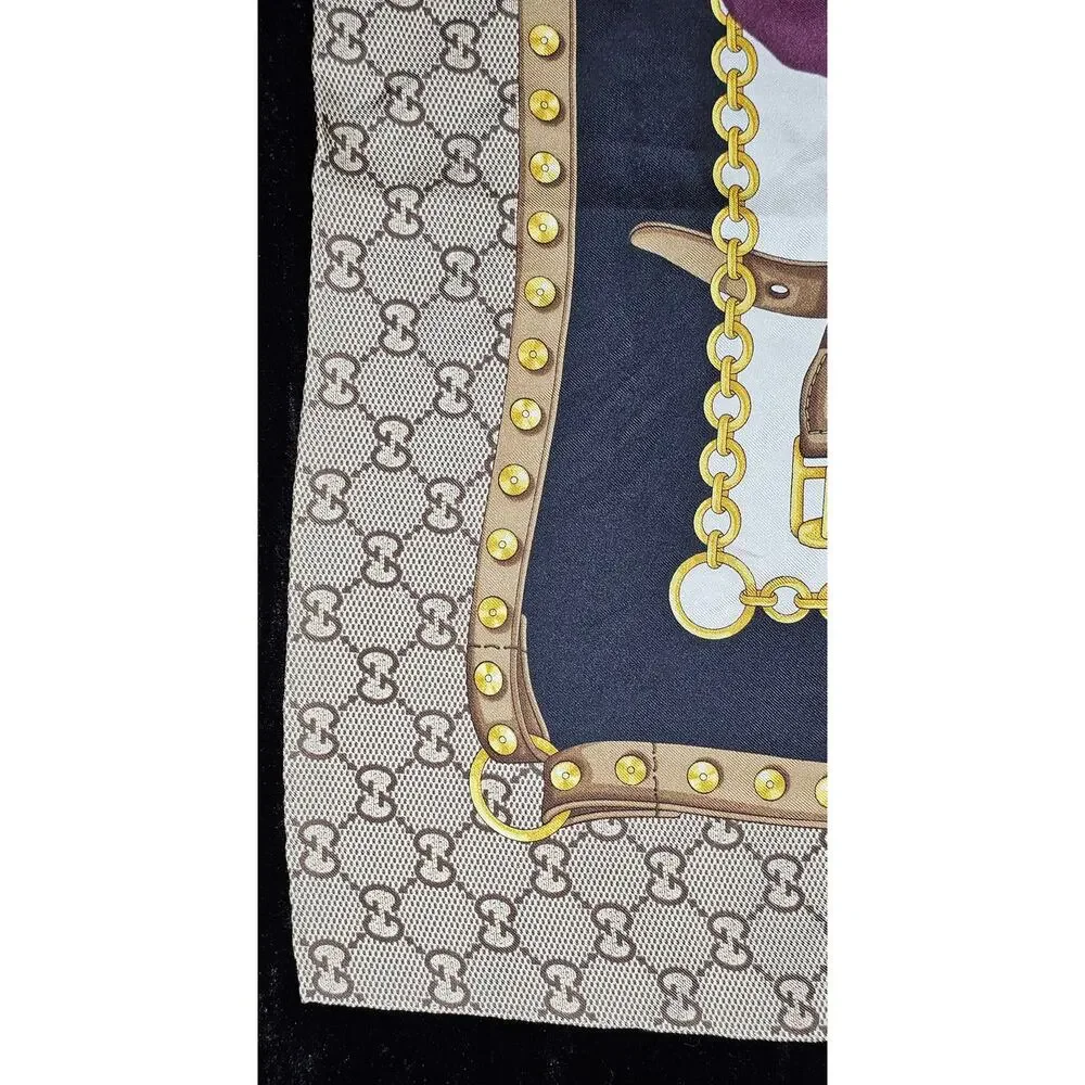 GUCCI Floral Silk Scarf - Picture 5 of 7